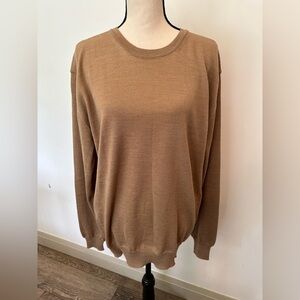 Filoversa 100% Merino Wool Sweater Style Sergei Camel  Colour SZ XL Unisex Italy